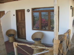 Front of bungalow room - balcony
